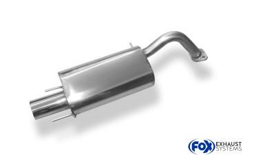 Endschalldämpfer - 1x90 Typ 13 passend für: Toyota Corolla E9